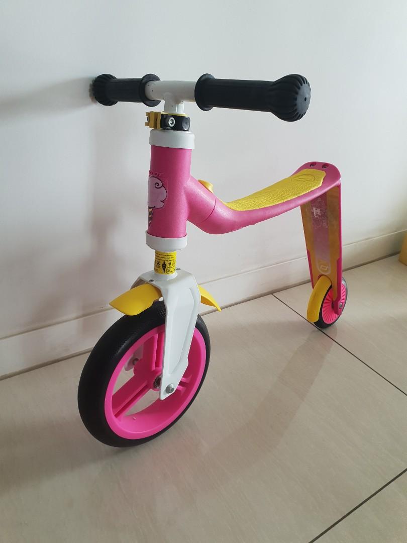 2 in 1 balance bike and scooter clearance