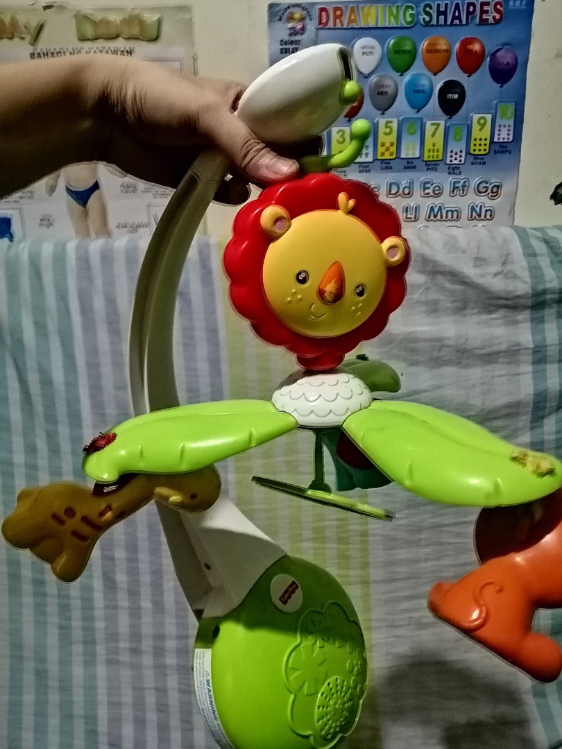 Fisher price crib mobile toys, Hobbies & Toys, Toys & Games on Carousell