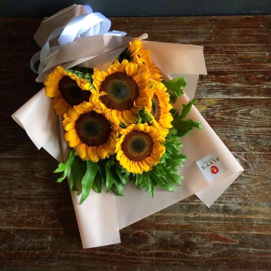Flower Sunflower Bouquet Design Craft Handmade Goods Accessories On Carousell