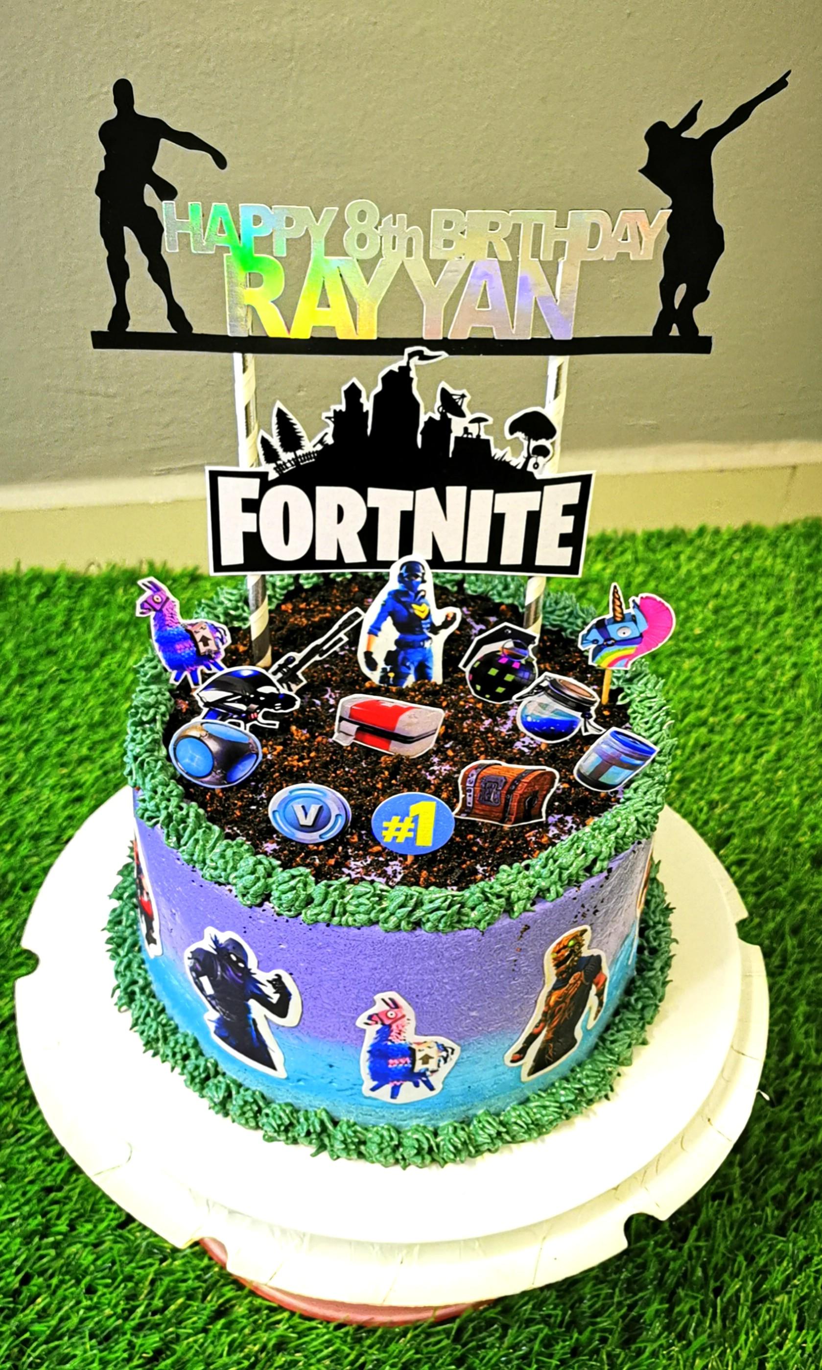 Fortnite Chocolate Cake Food Drinks Baked Goods On Carousell