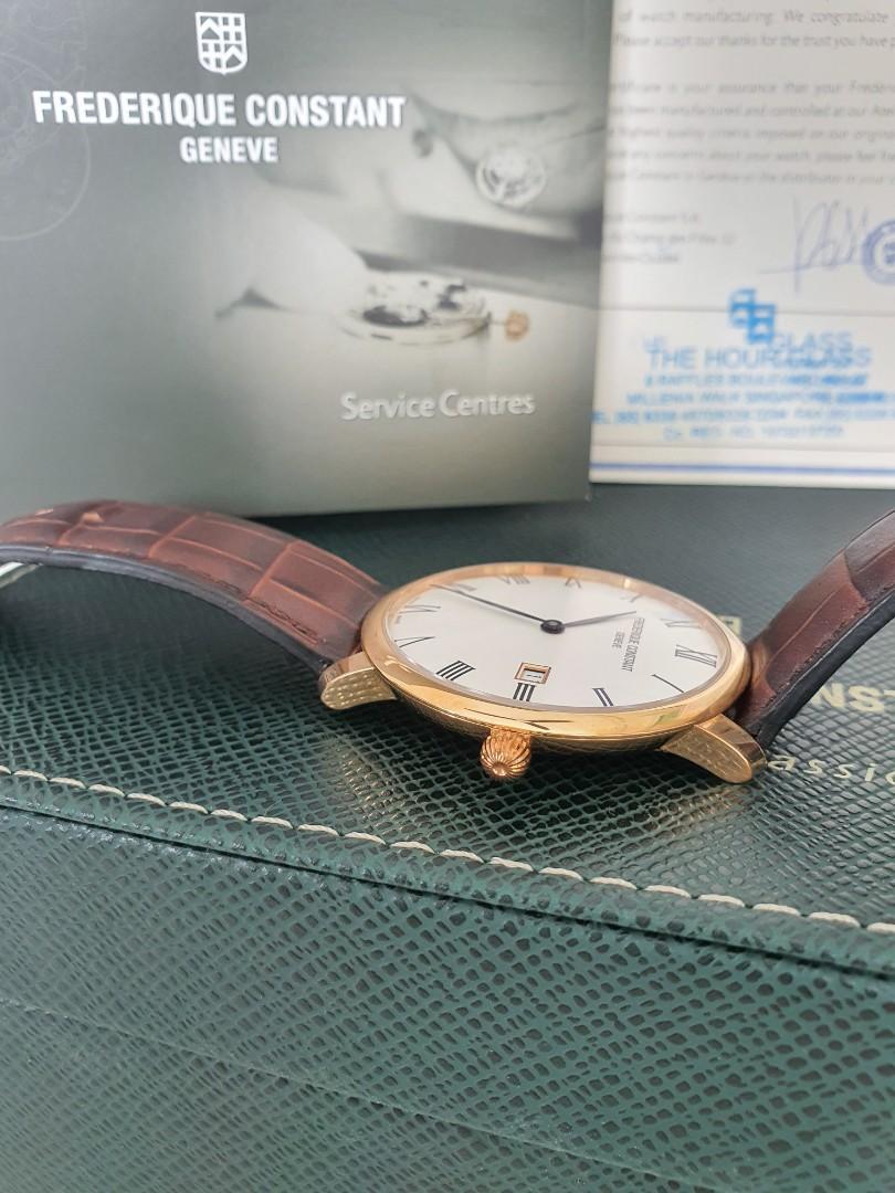 Frederique constant 18k gold watch top