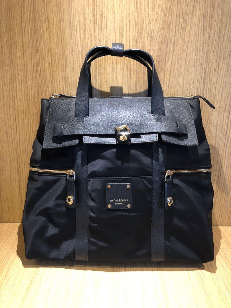 Henri bendel jetsetter sales leather backpack