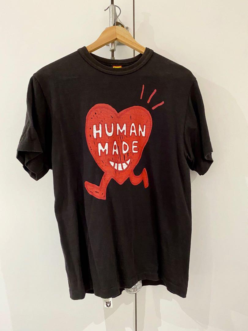 Human Made Heart Tee Black M, Men's Fashion, Tops & Sets, Tshirts 
