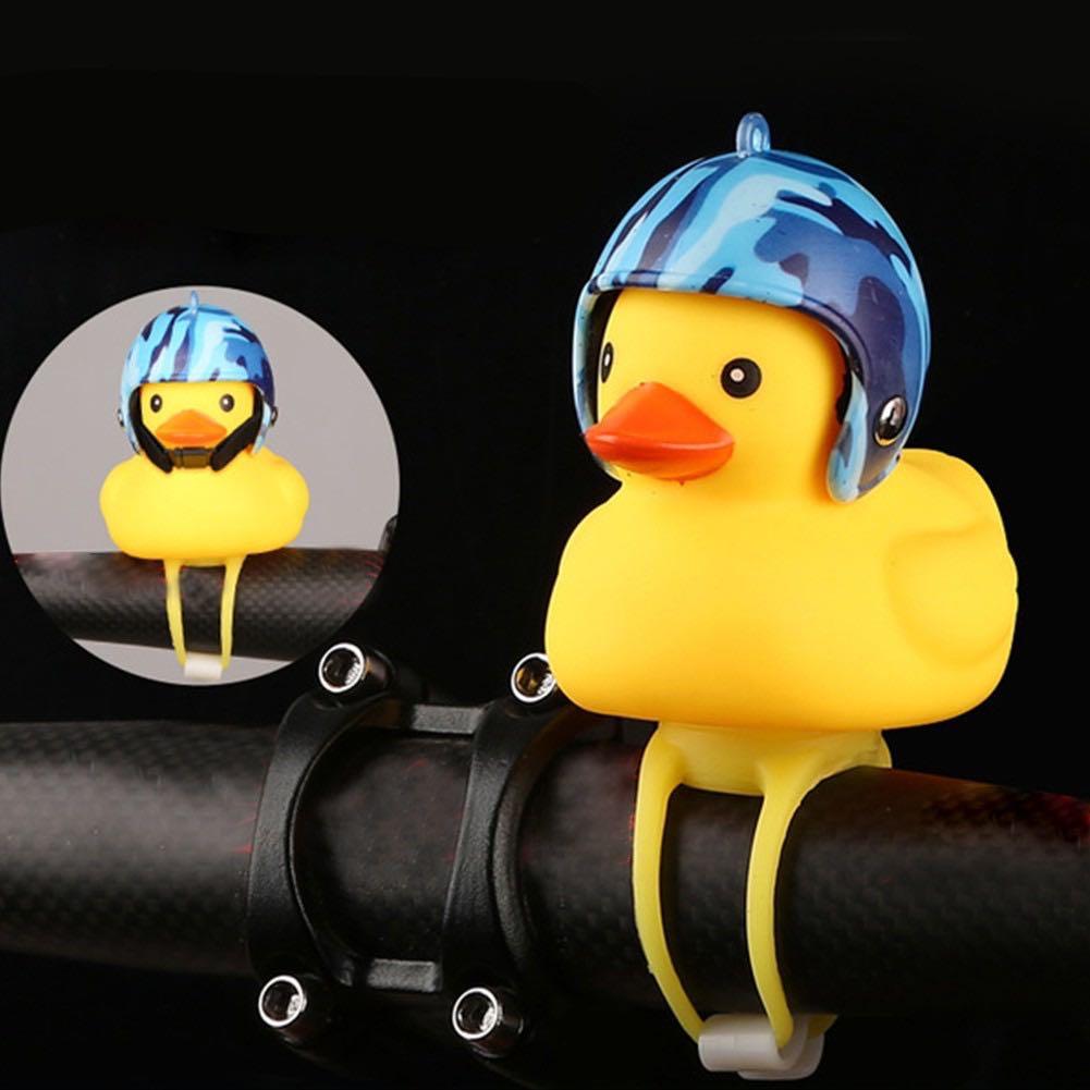 rubber duck with bike helmet