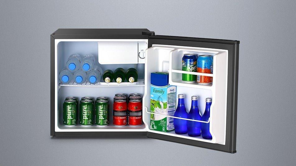 Inventor Mini Fridge 42L, Black, A++ Energy Savings, Ideal for Bedroom