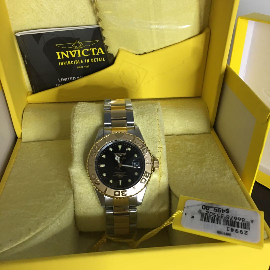 INVICTA PRO DIVER TWO TONE STAINLESS STEEL WATCH