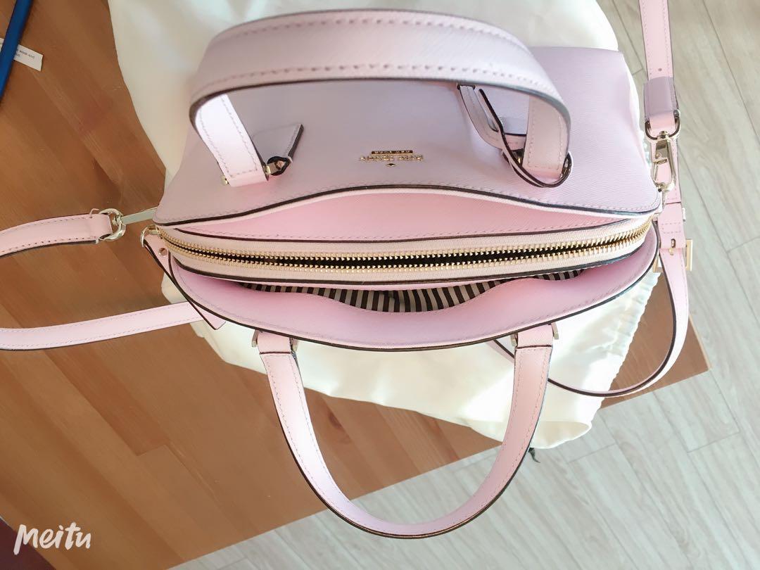 Kate Spade Pink Cameron St Lottie Leather Satchel Crossbody Bag Women s Fashion Bags Wallets on Carousell
