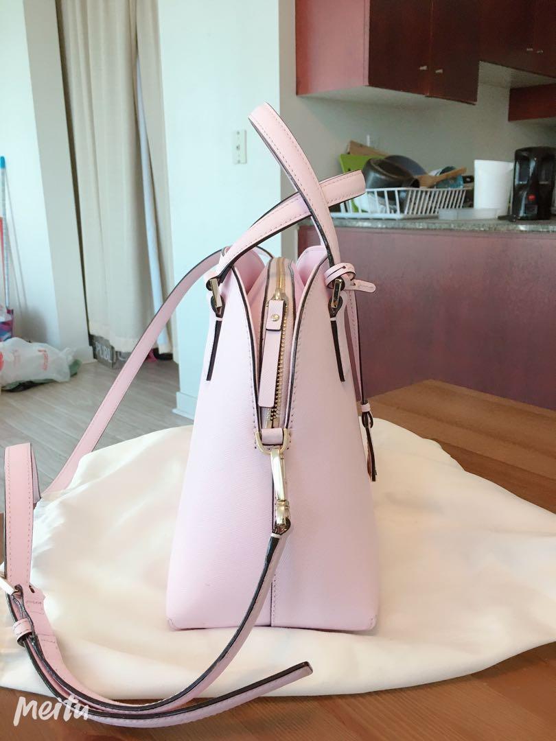 Kate Spade Pink Cameron St Lottie Leather Satchel Crossbody Bag Women s Fashion Bags Wallets on Carousell
