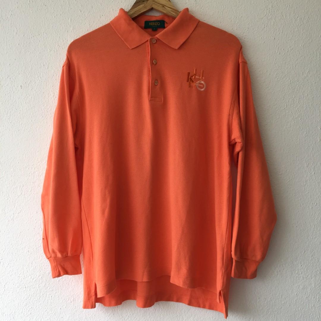 men's kenzo long sleeve polo