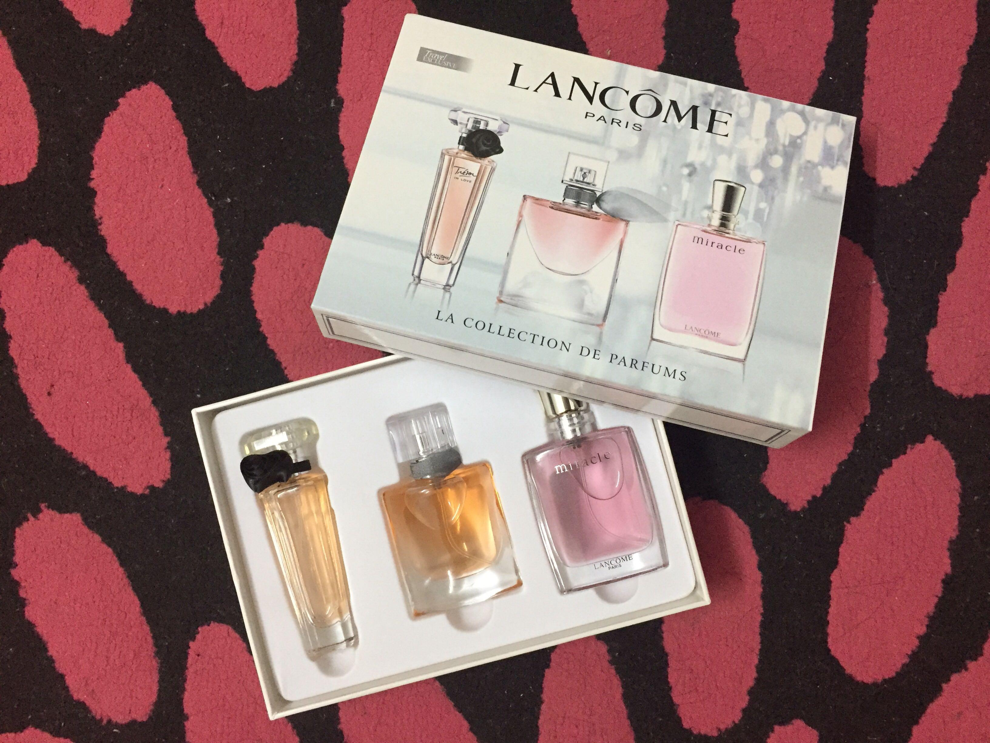 Lancome travel sale set perfume