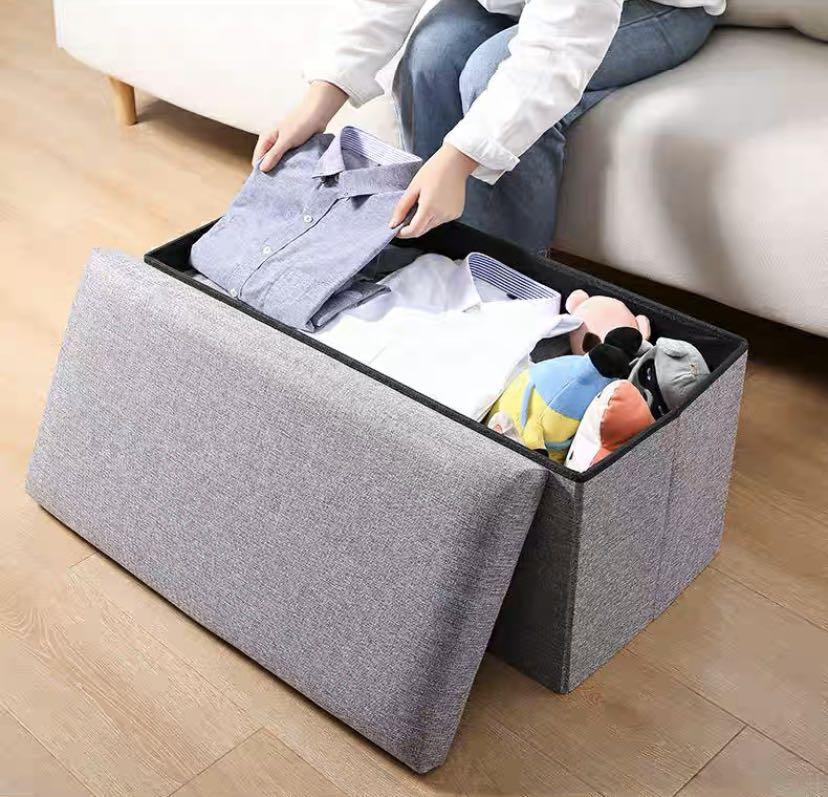 Linen Storage Stool, Furniture & Home Living, Home Improvement ...