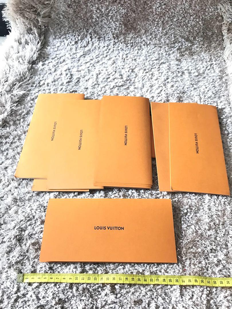 Louis Vuitton Book Card knowledge card paper bag paperbag dust bag dustbag  kantong belanja LV original asli authentic