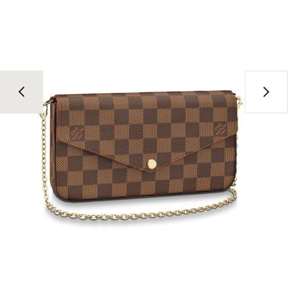 LV Felicie Pochette Damier, Women's Fashion, Bags & Wallets, Cross-body  Bags on Carousell