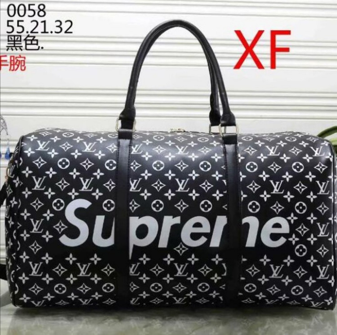 Louis vuitton Supreme keepall Monogram Bag Travel Luggage