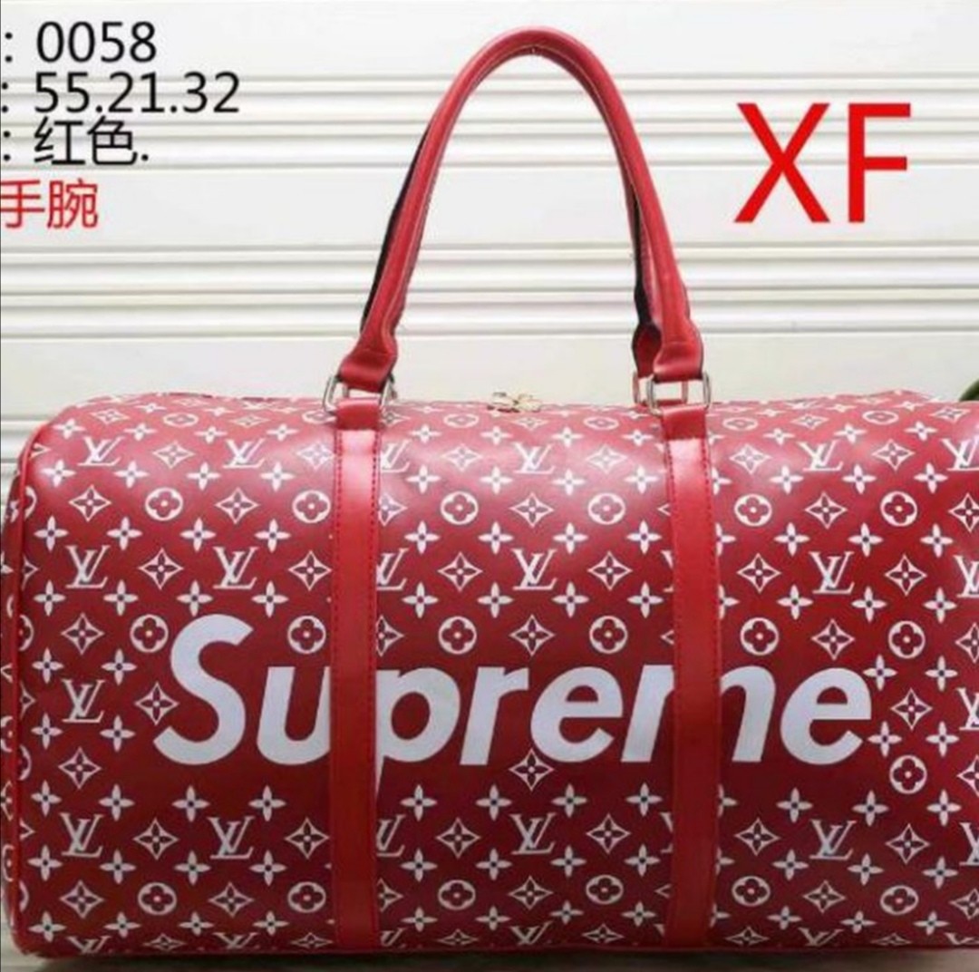 Louis vuitton Supreme keepall Monogram Bag Travel Luggage
