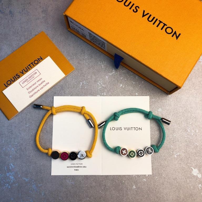 Louis Vuitton LV Colors Bracelet Enamelled Metal Beads and Nylon Orange  95258292