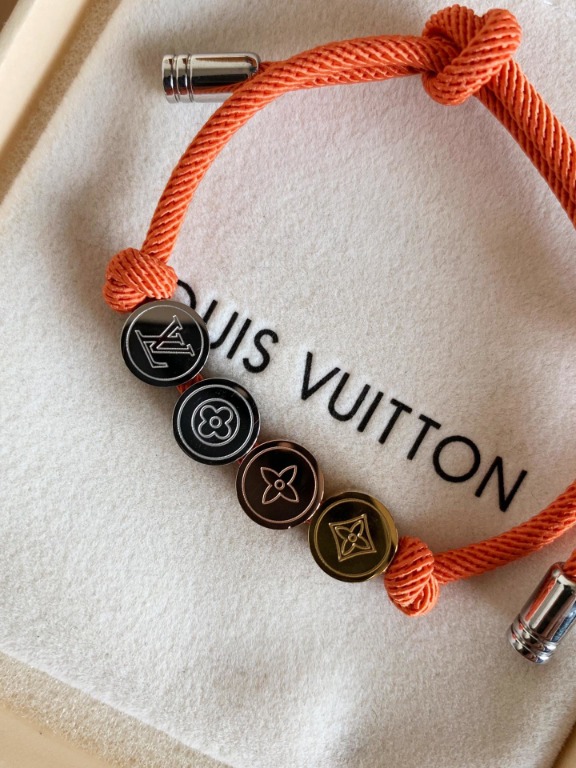 Louis Vuitton LV Colors Bracelet Enamelled Metal Beads and Nylon Orange  95258292