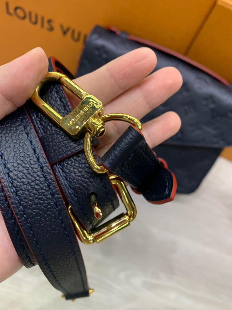 LV Pochette Metis Mng Empreinte Blue Navy, Luxury, Bags & Wallets, Sling Bags on Carousell
