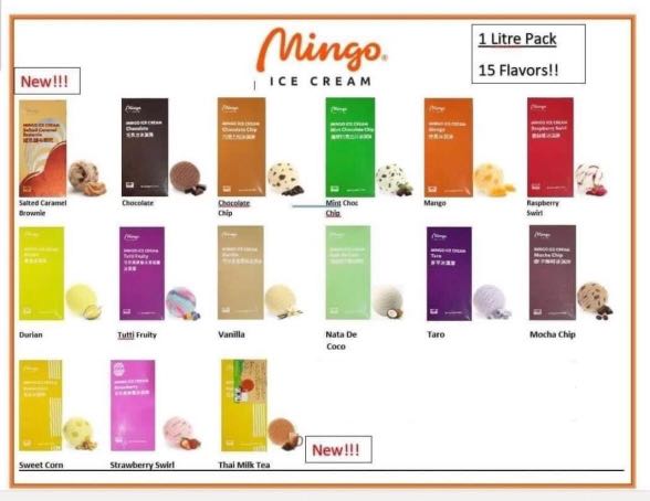 Mingo Ice Cream Food Drinks Packaged Instant Food on Carousell