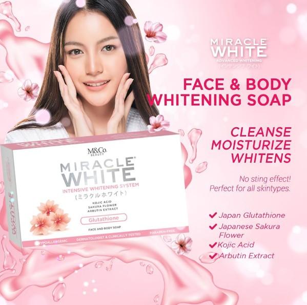 Lot De 5 Soins éclaircissants Miracle White - Glutathione, Kojic, Tomate, 500 Ml, Neuf