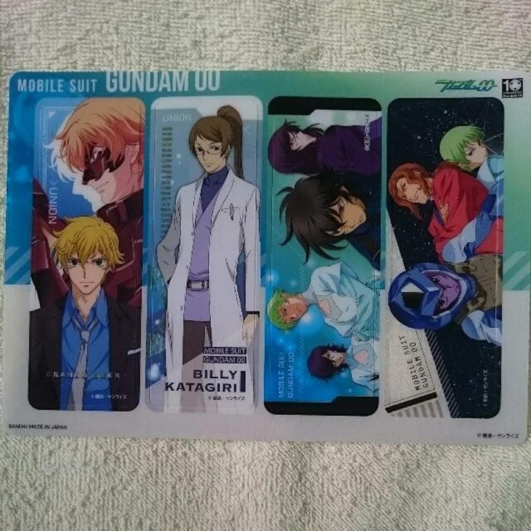 Mobile Suit Gundam 00 Gundam Collectible Heroes Clear Visual Bookmarks ...