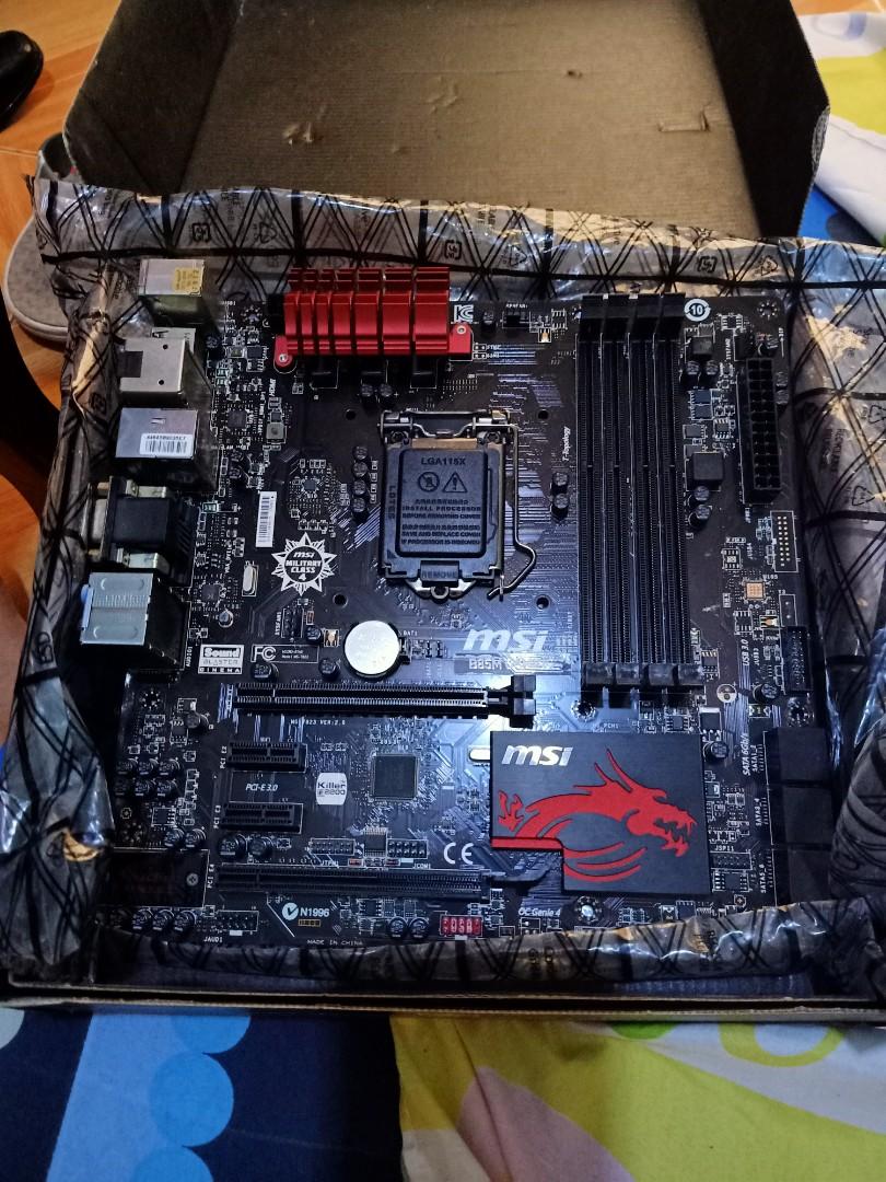 MSI B85M Gaming Motherboard (LGA 1150), Computers & Tech, Parts