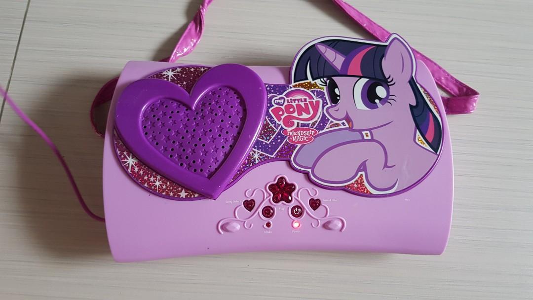 My little pony top sing along boombox