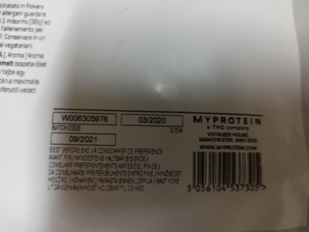 MYPROTEIN Egg white powder, Health & Nutrition, Health Supplements