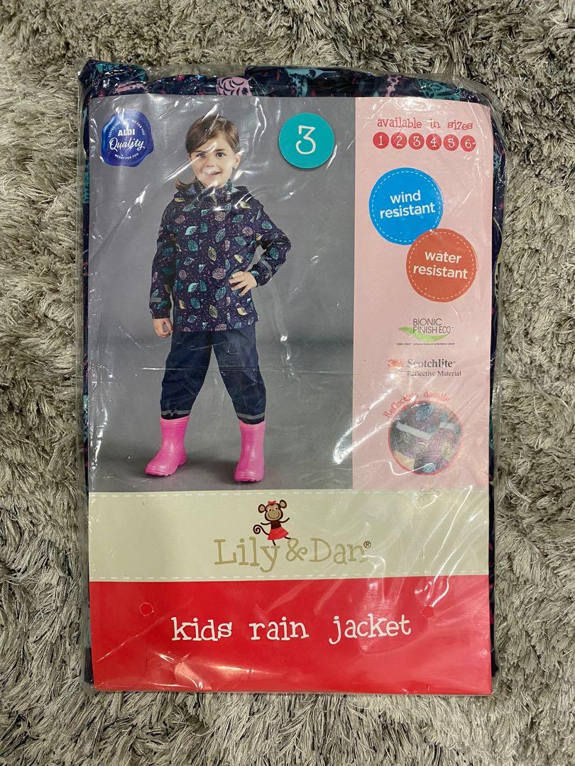 New Lily Dan Girl Rain Jacket size 3 Babies Kids Babies