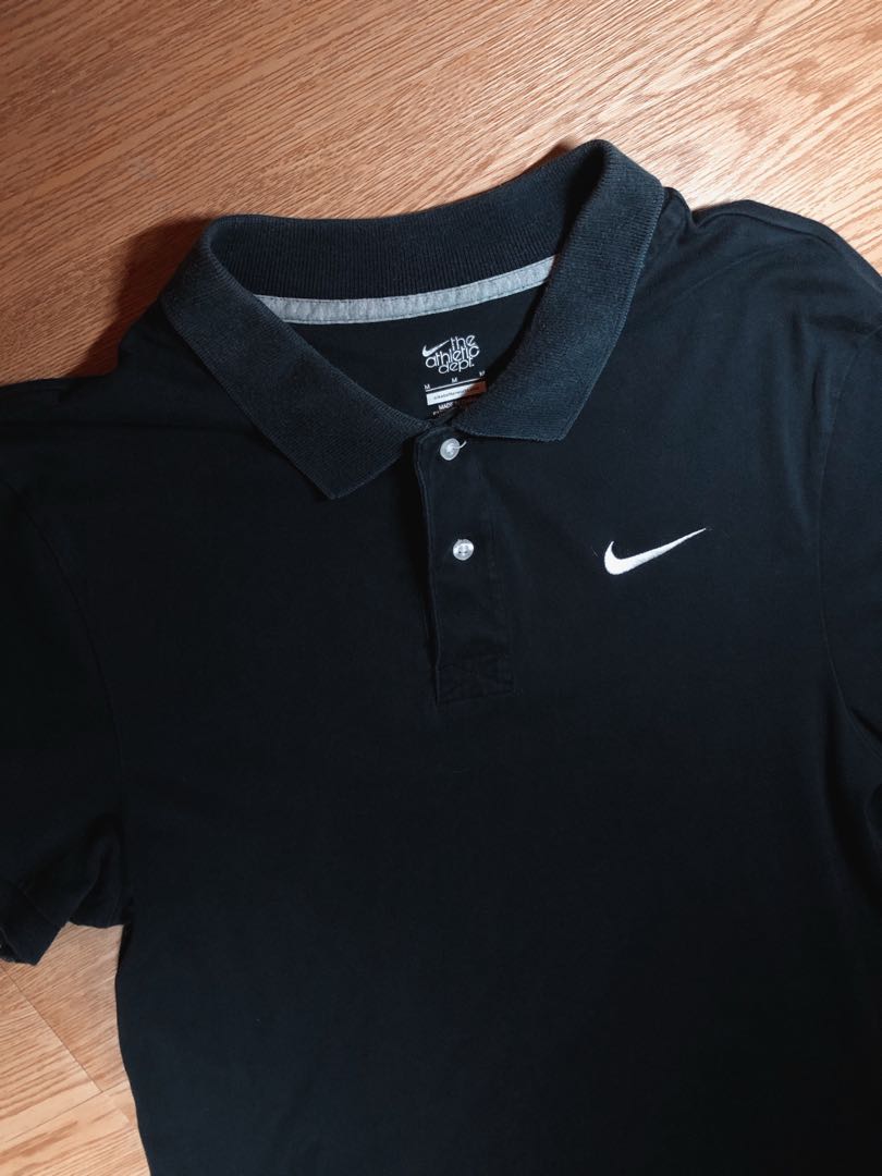 nike black polo