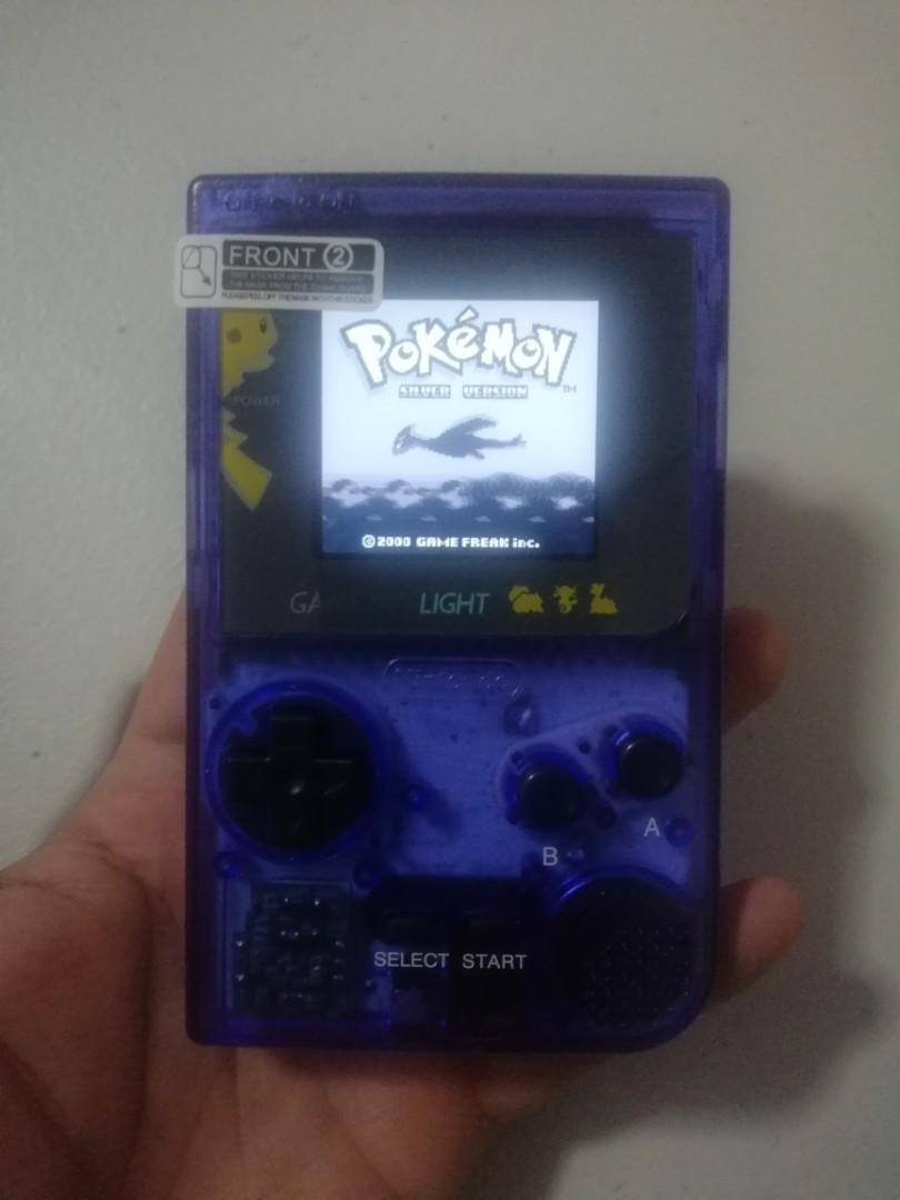 Nintendo Game Boy Pocket Midnight Blue Installed With 5 Level Brightness Backlight Mod And Glass Screen Lens Video Gaming Video Game Consoles Others On Carousell
