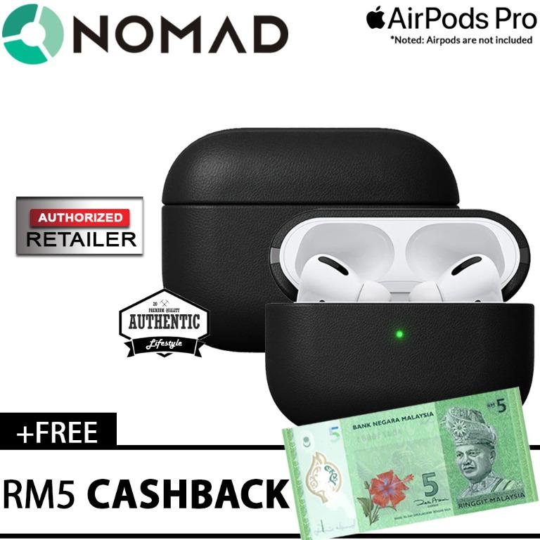 Nomad Active Rugged Case For Airpods Pro Black Leather Mobile Phones Tablets Mobile Tablet Accessories Cases Sleeves On Carousell