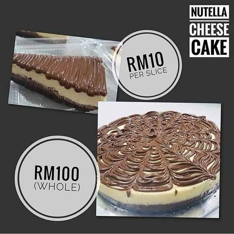 Nutella Cheese Cake Mamasab Bakery Food Drinks Baked Goods On Carousell