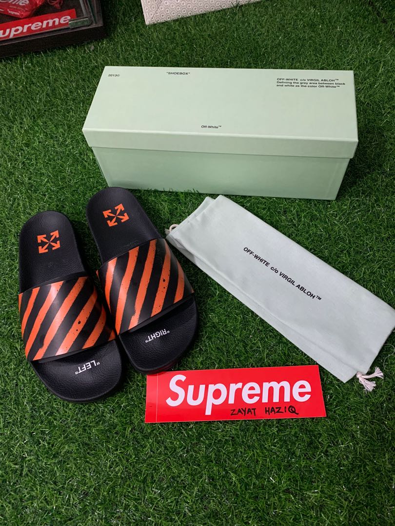 off white spray slides