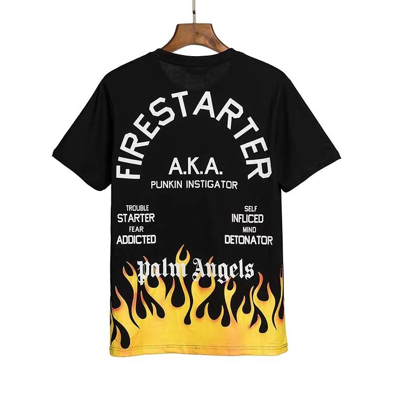 Palm Angels Flames T-Shirt, Men'S Fashion, Tops & Sets, Tshirts & Polo  Shirts On Carousell