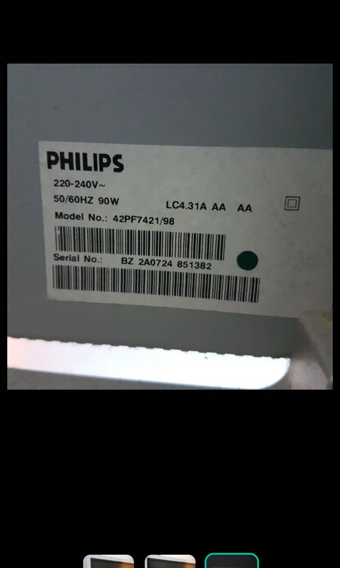 Philips 42 inch plasma TV, TV & Home Appliances, TV & Entertainment, TV