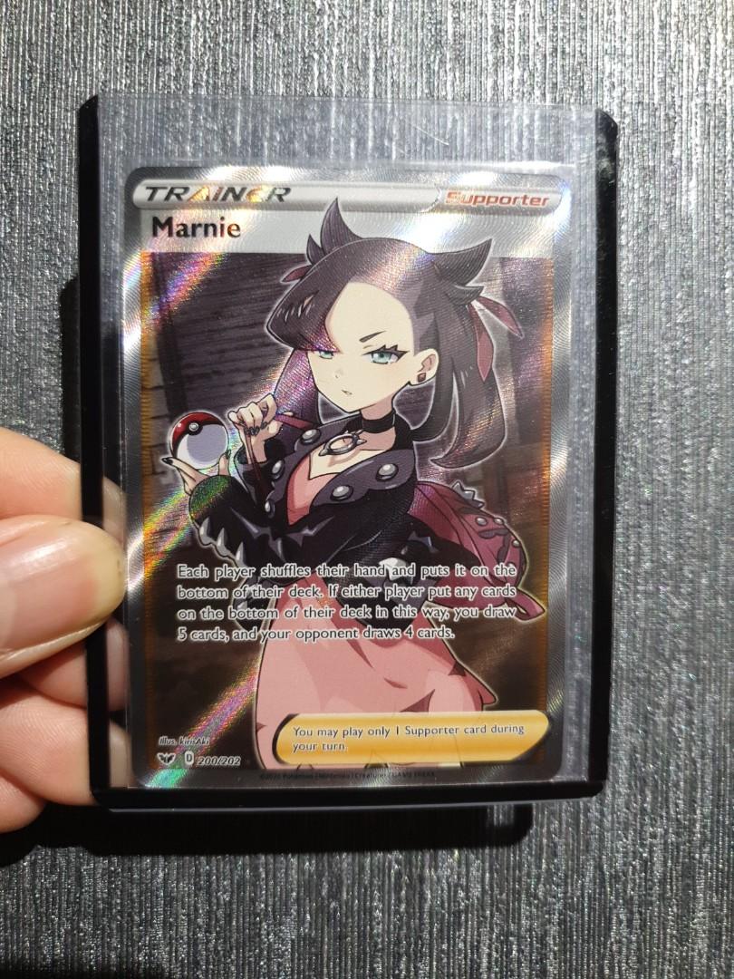 Pokemon Tcg Ss1 Marnie Full Art Ultra Rare Card Toys Games Board Games Cards On Carousell