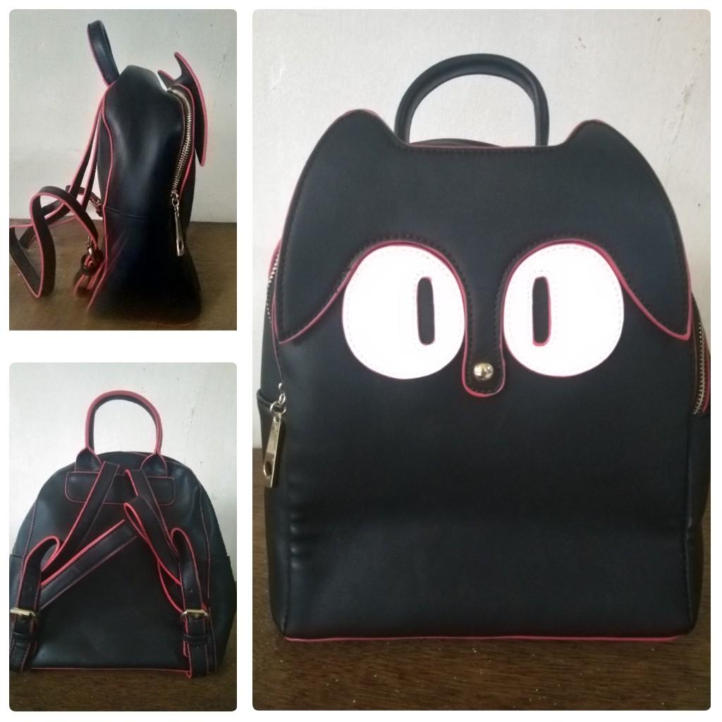 backpack with cat design