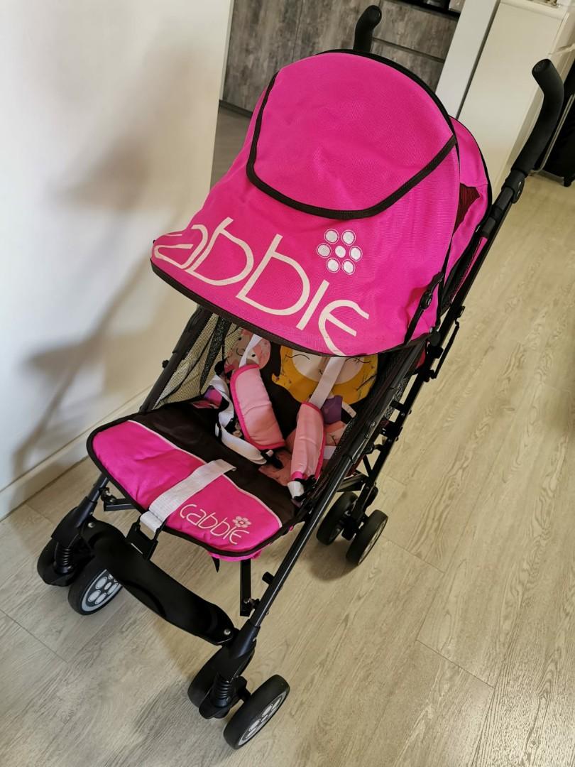 bright pink pram