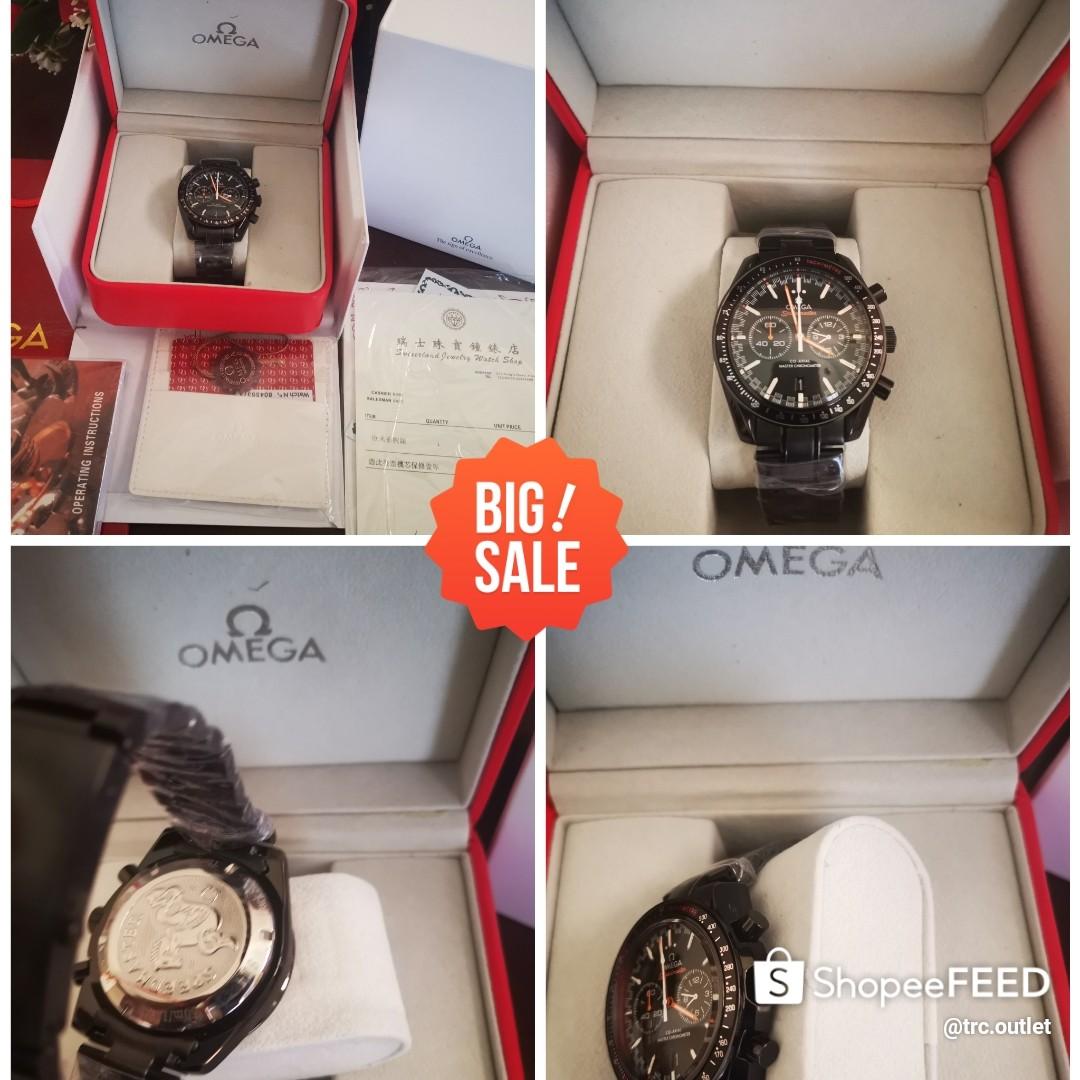 Promosi Raya Ready Stock Jam Tangan Lelaki Mewah All Black Stainless Steel Strap High End Quality Men S Fashion Watches On Carousell