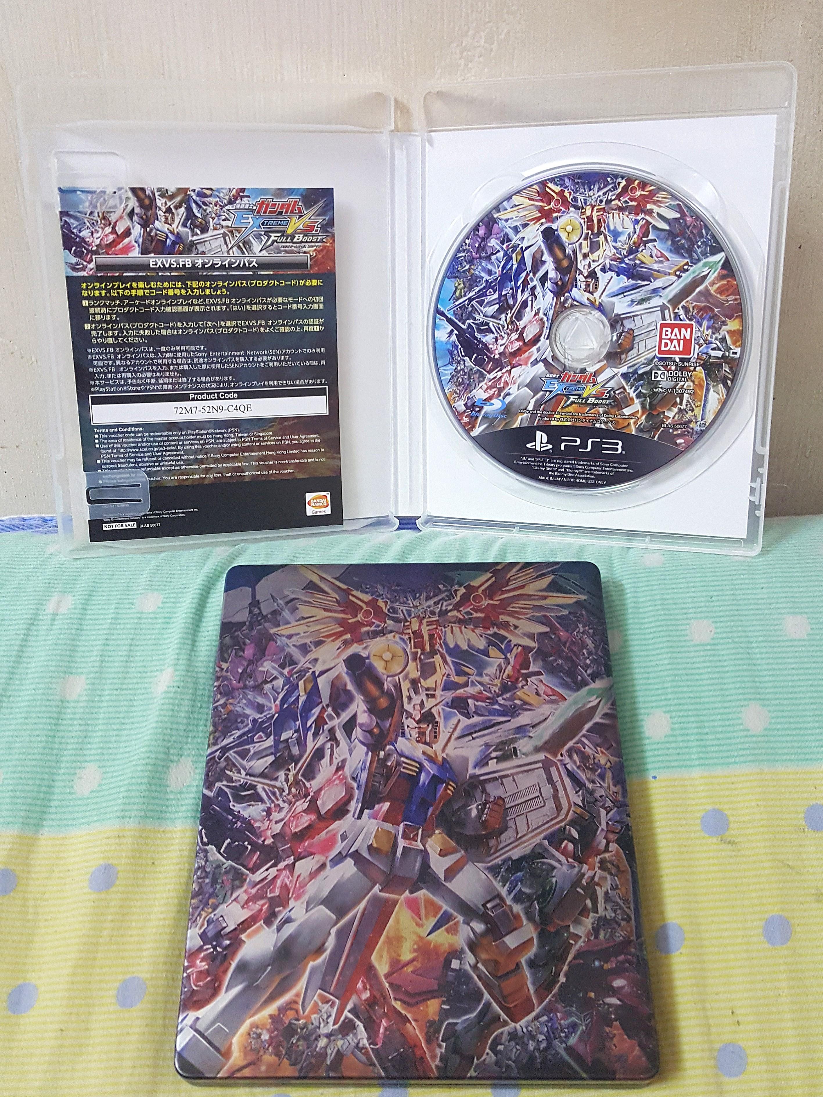 Ps3 Game Gundam Extreme Vs Full Boost Metal Box Works 遊戲機 遊戲機遊戲 Carousell