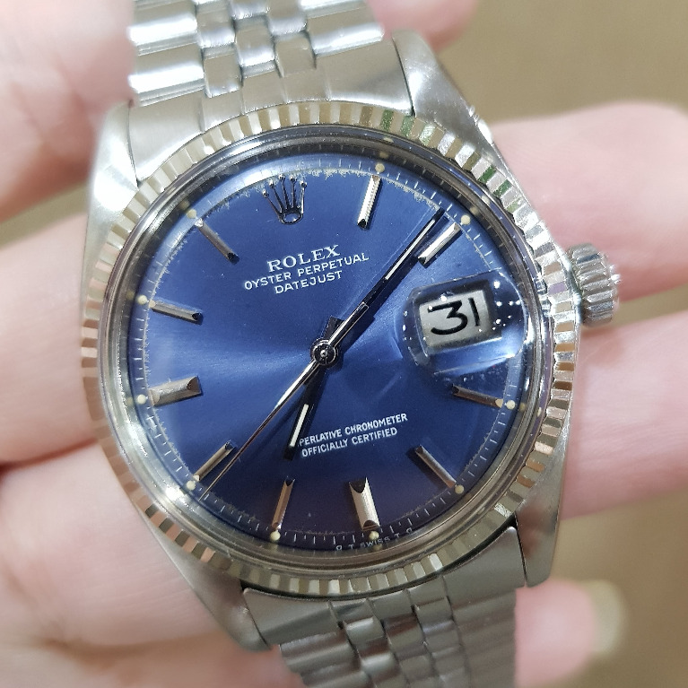 Rolex datejust 1601 blue store