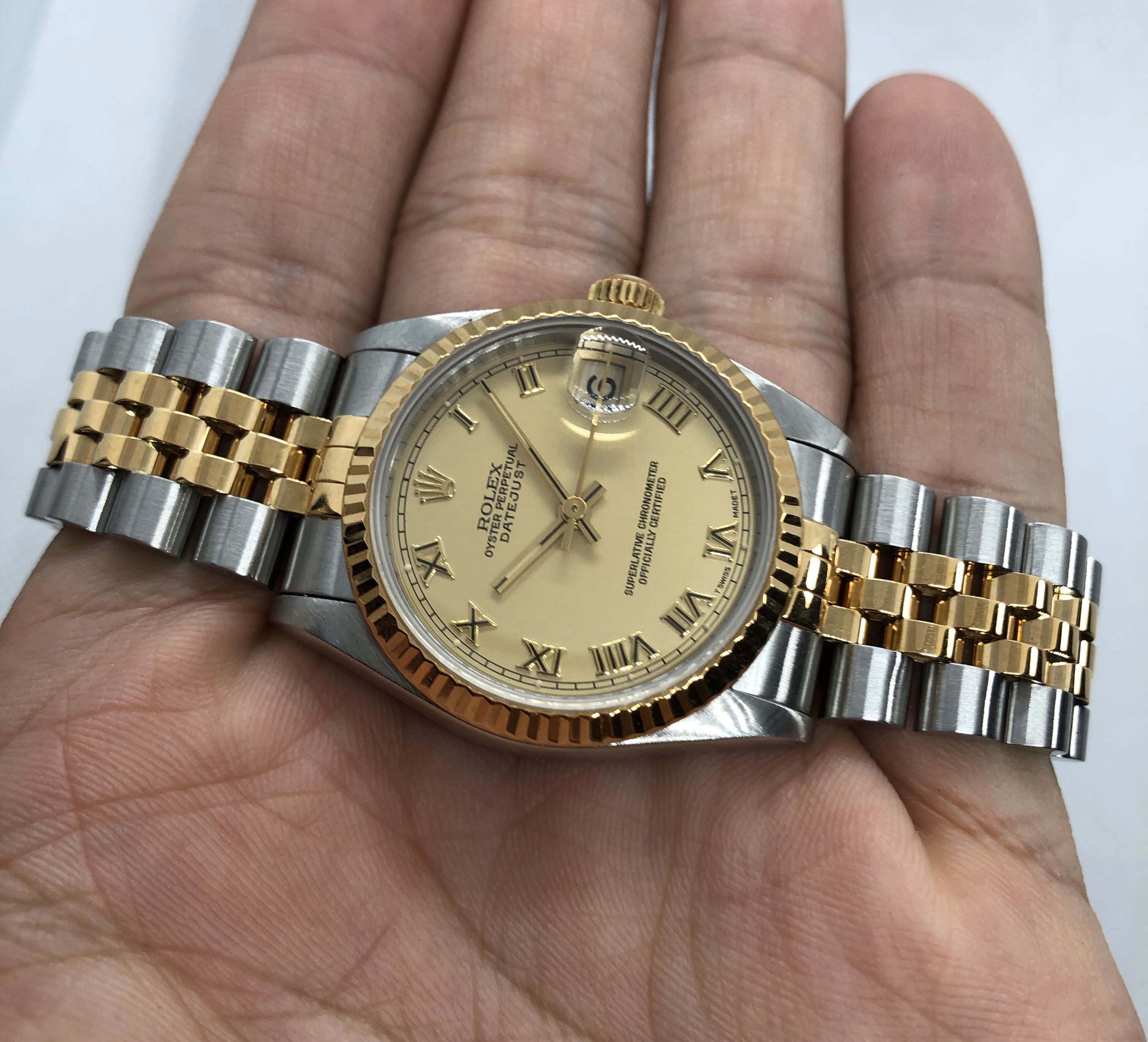 Rolex datejust lady deals 31 two tone