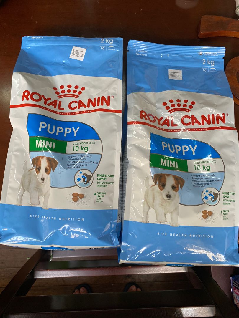 Royal Canin Mini Puppy 2 Packs Of 2kg Each Pets Supplies Pet Food On Carousell