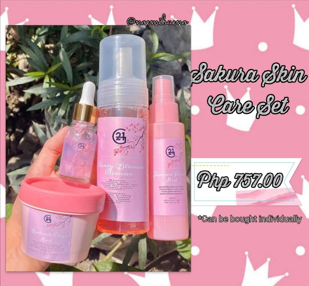 sakura skin care set