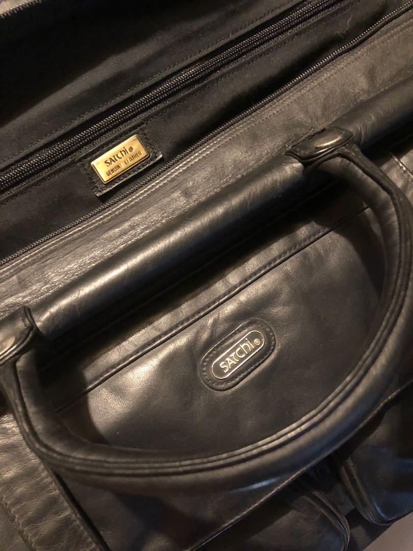 leather weekender duffel bag