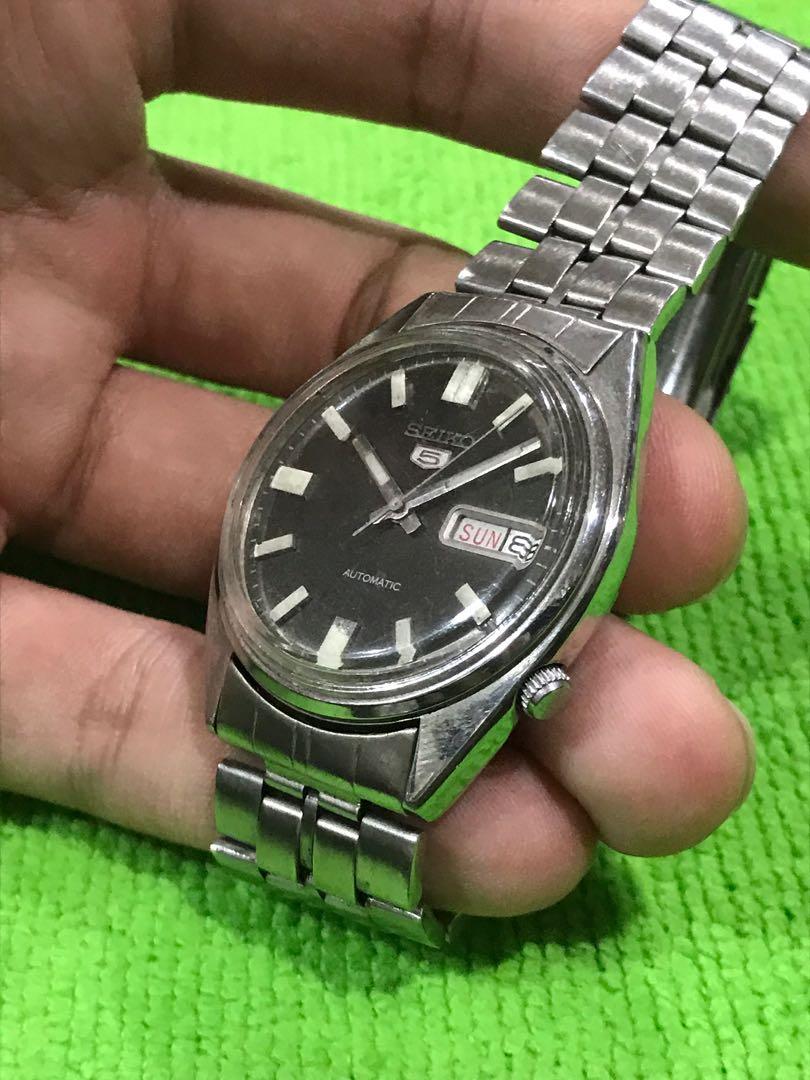 SEIKO 5 Day Date 34mm Japan Automatic Watch Men s Fashion