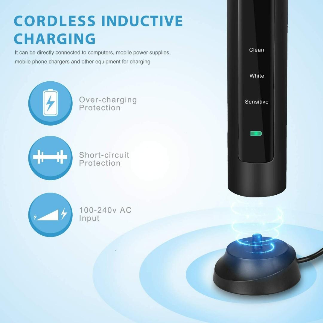 Sonicool RMST051B Sonic Electric Toothbrush USB Rechargeable 3