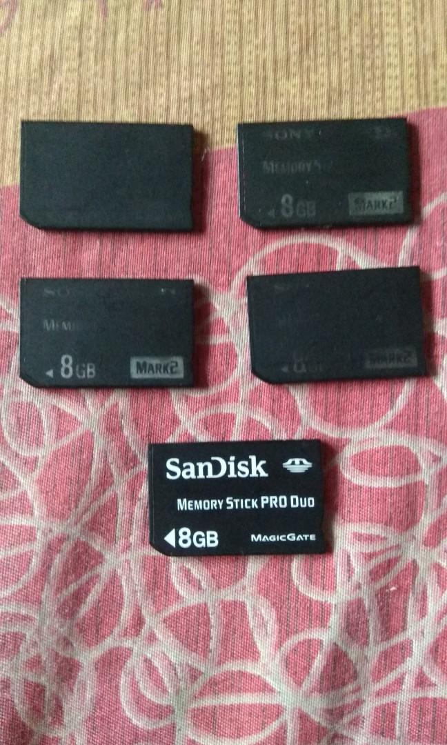 Sony Memory Stick Pro Duo 8 gb w/ PSP Games (Category: Controllers) located in Marikina City. Submitted by daelektronik.gadyetzstor (Listing ID 1010303750, Image 1). Description: NOTE to Buyers : Before making any purchase or decisions whether you are interested buying it. Please take time to read the description about the item beforehand, otherwise you regret it after. Its not sellers fault. Selling Memory Stick for PSP with Mixed Games included