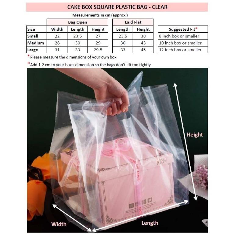 Square plastic bags deals